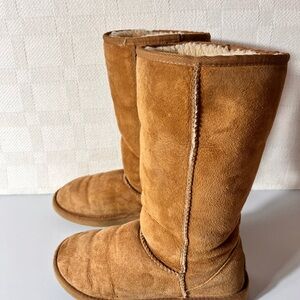 UGG Classic Tall Boots Women’s 7 Chestnut Sheepskin Shearing